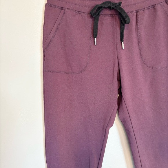 Zyia Active Small Unwind Drawstring Jogger Plum Purple - Picture 2 of 5